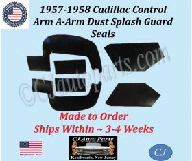 NEW 1956 Cadillac 2 Pc CONTROL ARM A-ARM DUST SPLASH GUARD SEALS CAD-ASL-056 NEW 1956 Cadillac 2 Pc CONTROL ARM A-ARM DUST SPLASH GUARD SEALS CAD-ASL-056